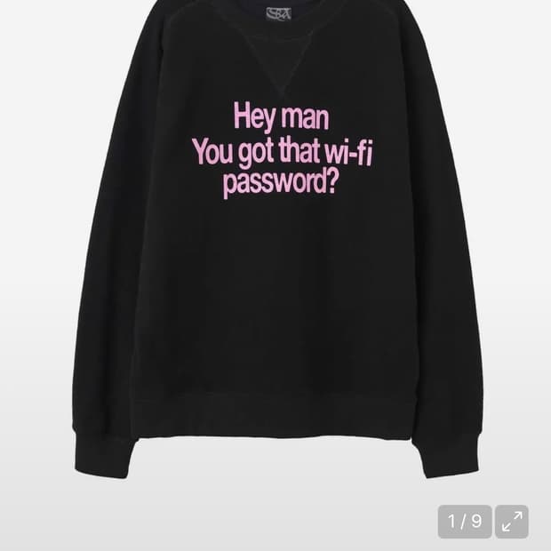 스컬프터 Wi-Fi Begger Sweatshirt Black 맨투맨M