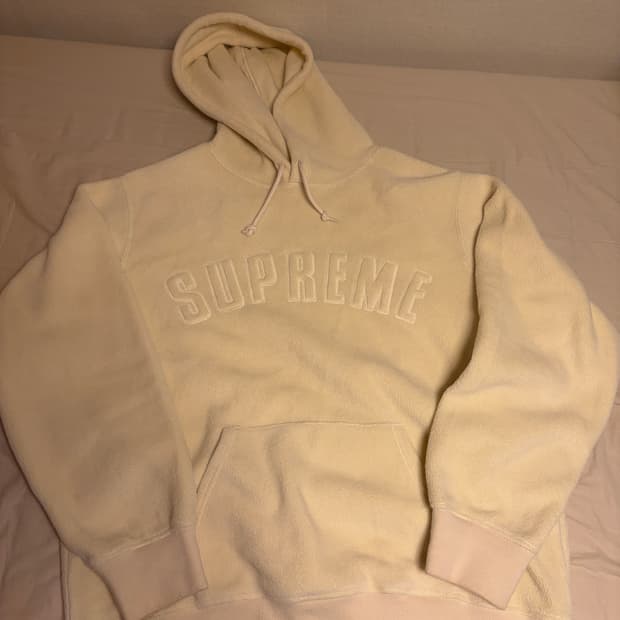 슈프림 폴라택 후드 네츄럴 L