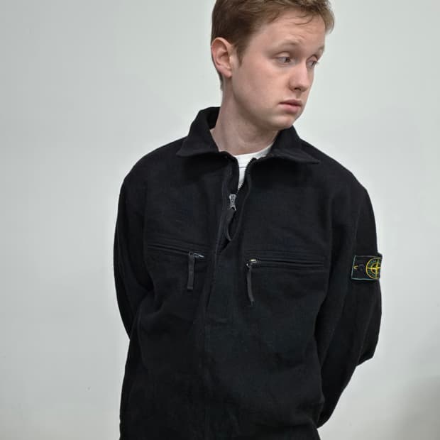 98AW 스톤 아일랜드 울 쿼터 집 풀오버