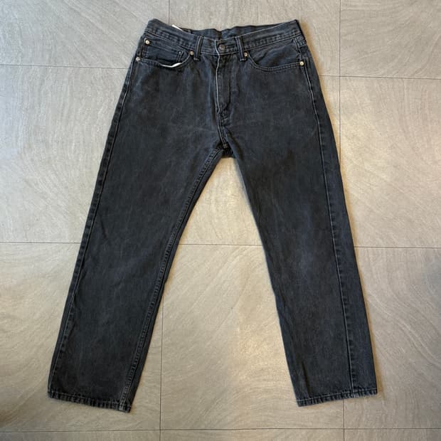 리바이스 정품 505 데님 블랙 팬츠 바지