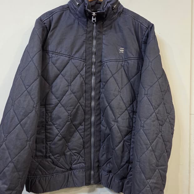 G-Star RAW 퀼팅 봄버 자켓 블랙(M)