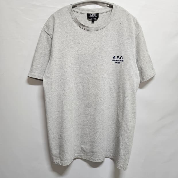 APC 아페쎄 자수로고 반팔 티셔츠 L