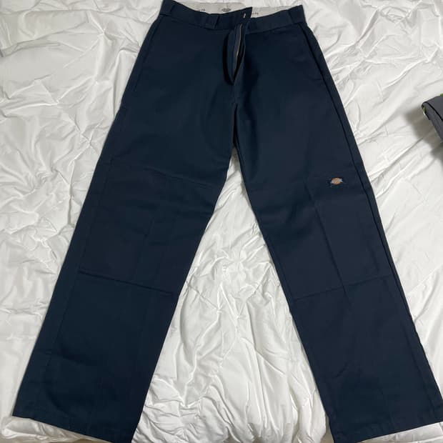 디키즈 루즈 핏 더블니 워크 팬츠 다크 네이비 85283