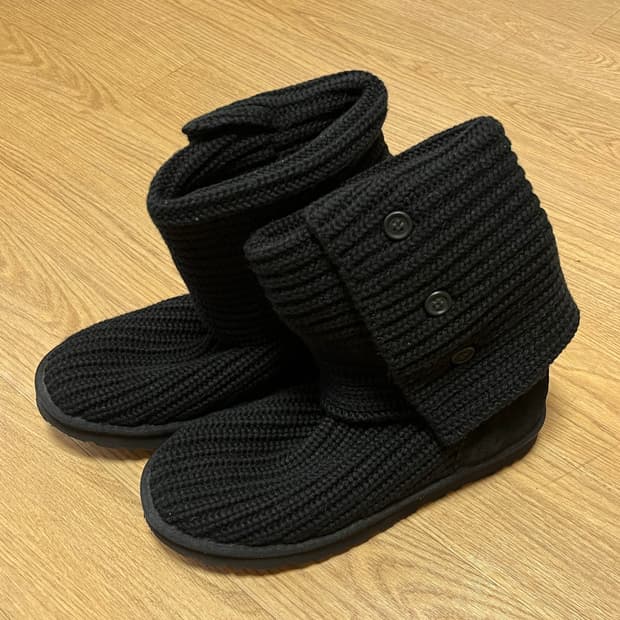 어그 투웨이 니트 부츠 240mm 블랙