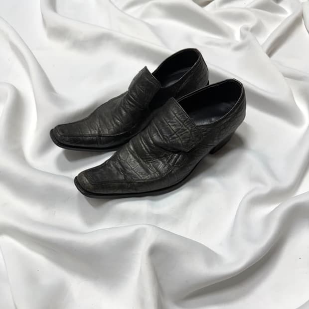 5351 Pour Les Hommes 파이톤 로퍼 구두