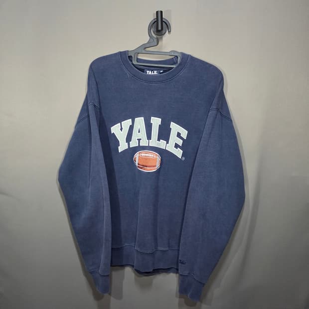 YALE 예일대학교 풋볼 맨투맨 네이비