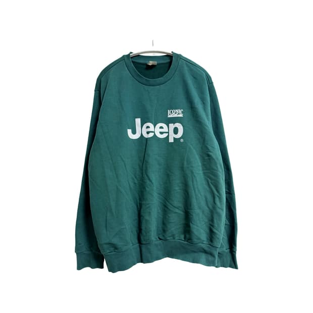 지프 아이코닉 로고 루즈핏 맨투맨 스웨트셔츠