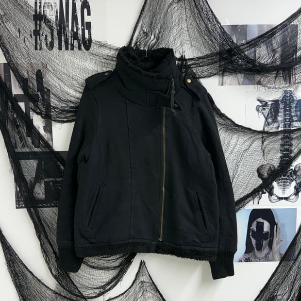 00s fur high neck jumper