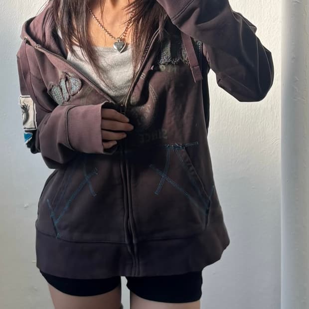 Buckaroo Y2k Brown Hood Zip-Up