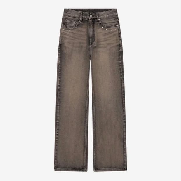 아캄 Multi Studded Denim Pants 스터드 팬츠 브라운
