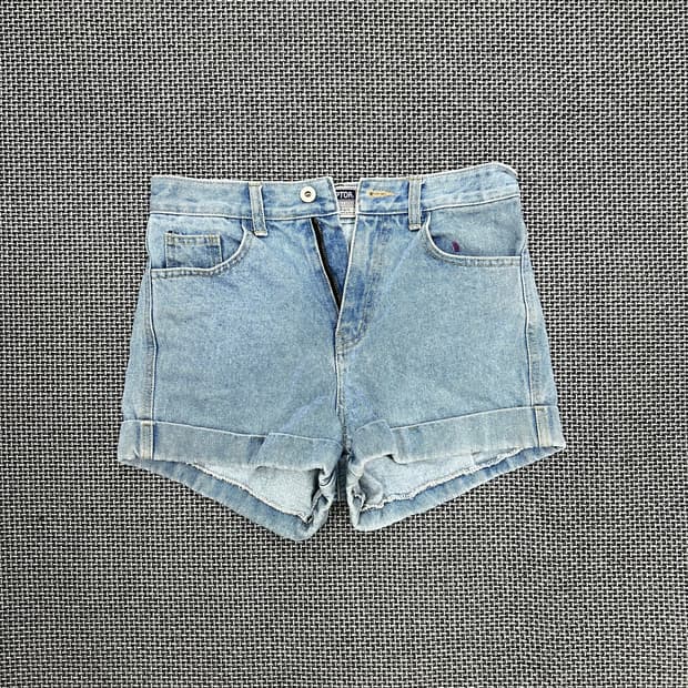 스컬프터 캠프크루 데님 숏팬츠