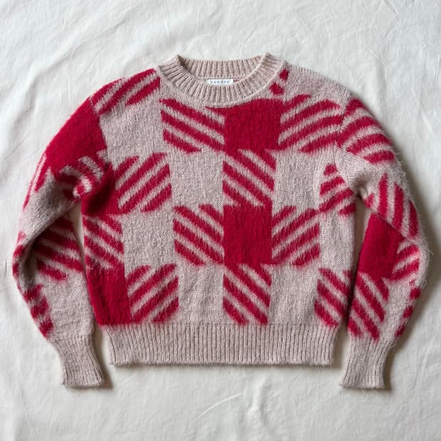 (44-44반) sandro 산드로 자카드 모헤어 스웨터