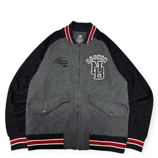 뉴발란스 보스턴 울 바시티 자켓