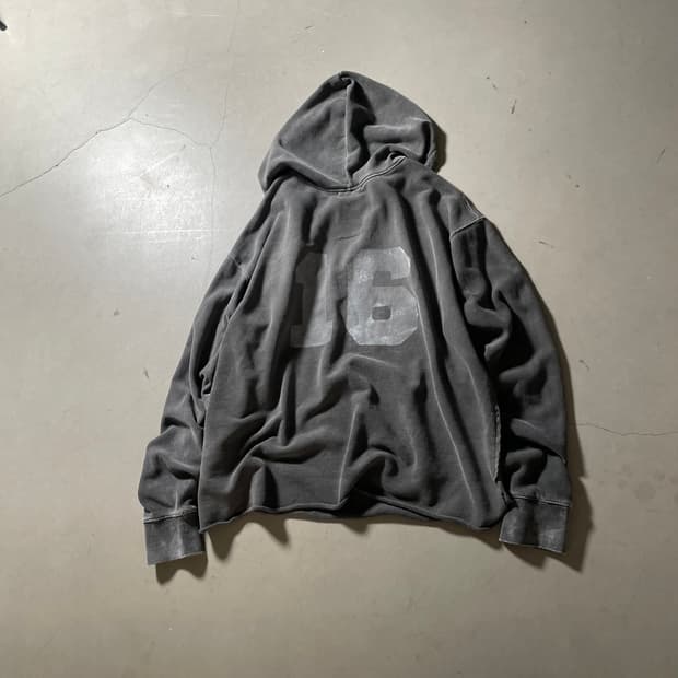 KZ Atelier Vintage Washed Number Hoodie