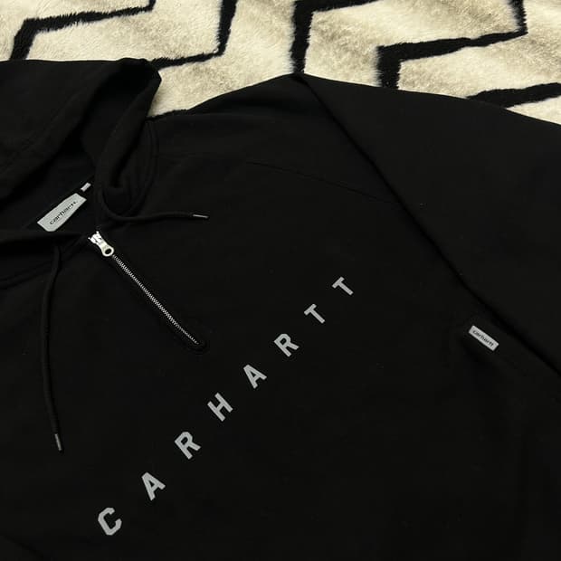 [L]칼하트Wip 스펠로고 아노락 후드/기모/가오리핏