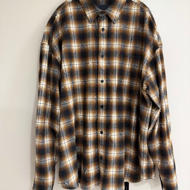 [매물 최저가] 준지 아가일 브라운 셔츠