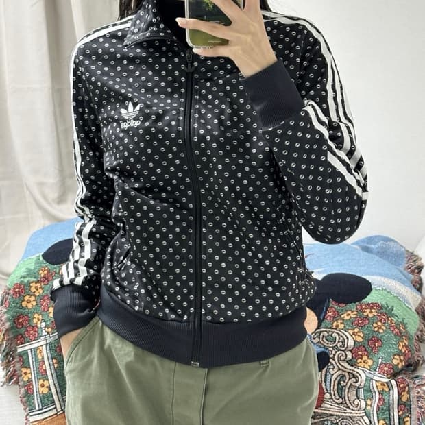 아디다스 립패턴 파이어버드 져지 100 아디다스도트 
