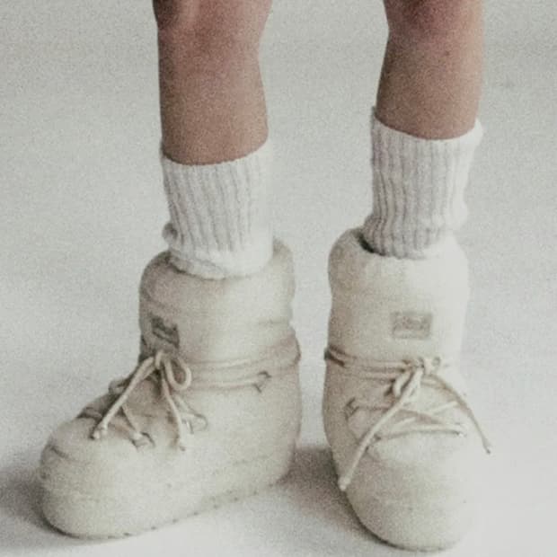 배드블러드 에스키모 부츠 숏 플랫폼 - 크림 M (250-260)