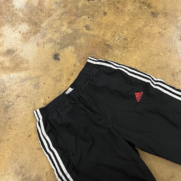 [정품/100] 아디다스 삼선 블랙 트레이닝 바지 b14