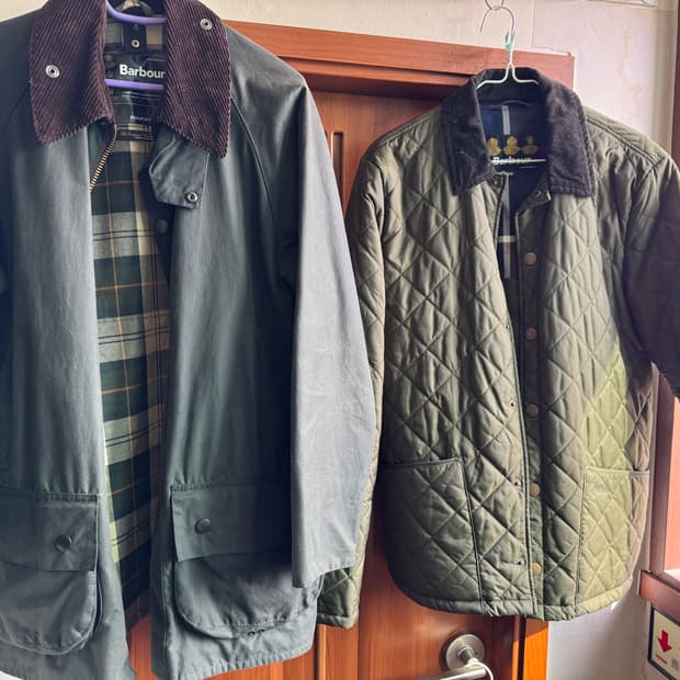 바버 뷰포트 세이지(38) 바버퀼팅 M 동시판매합니다!