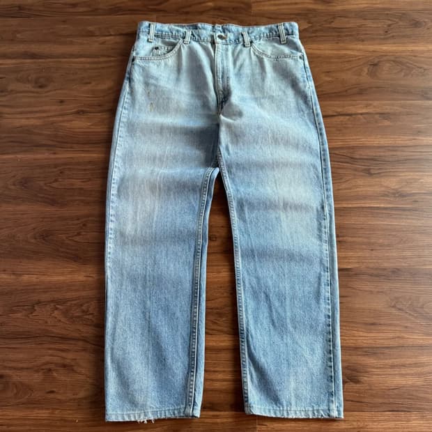 [38]90's 리바이스 505 Made In USA 오렌지탭 데님 팬츠