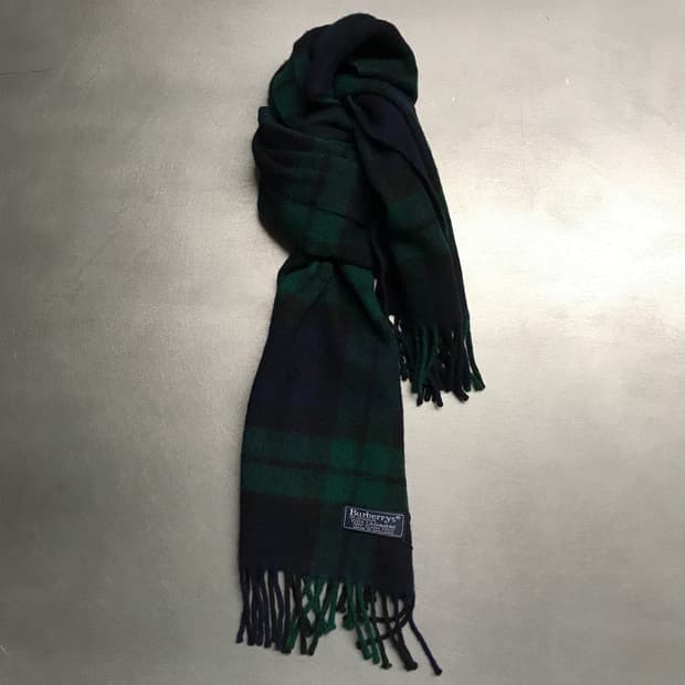 버버리 정품 캐시미어 머플러 그린