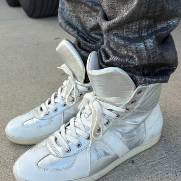 디올옴므 09ss 독일군 하이탑 실버 39.5