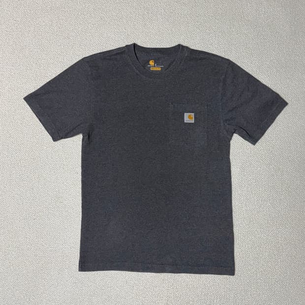 칼하트 S 포켓 로고 반팔티