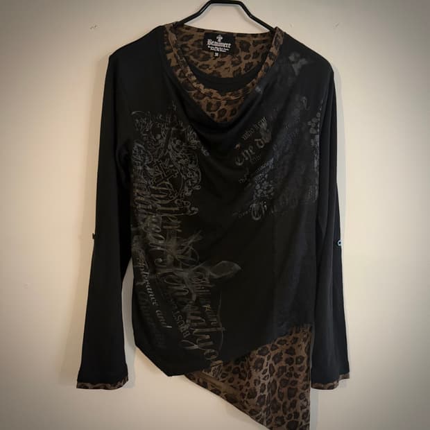 Beaumere leopard layered long sleeve