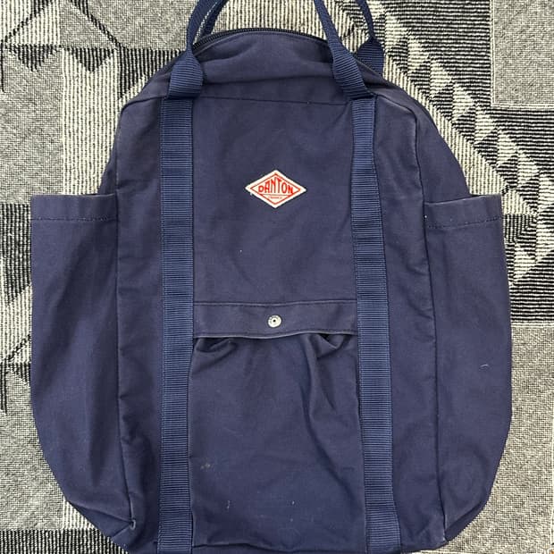 단톤 캔버스 투웨이 백팩 네이비