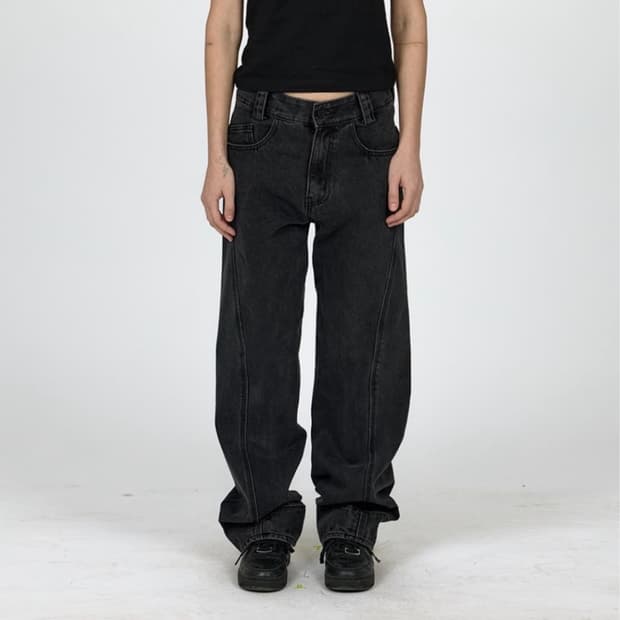 플라스틱프로덕트 드리프트 데님 팬츠 drift denim pants