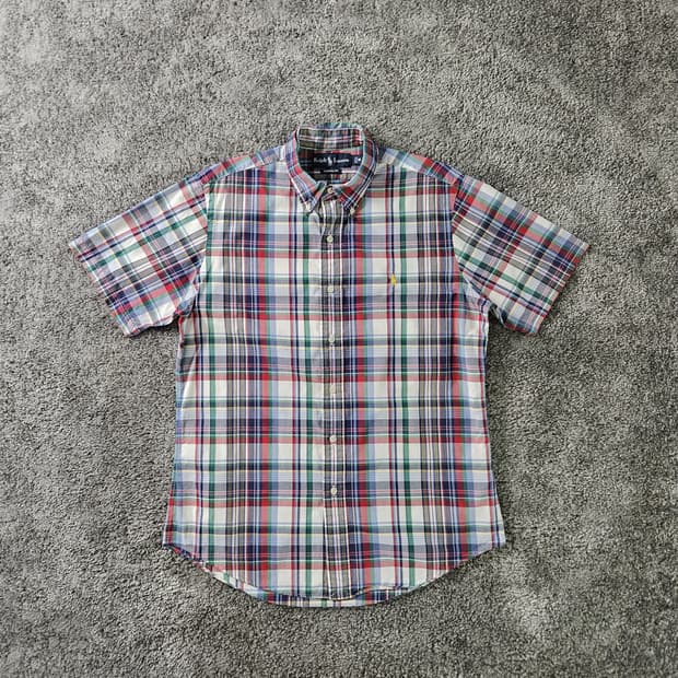 Ralph Lauren 체크 반팔 셔츠
