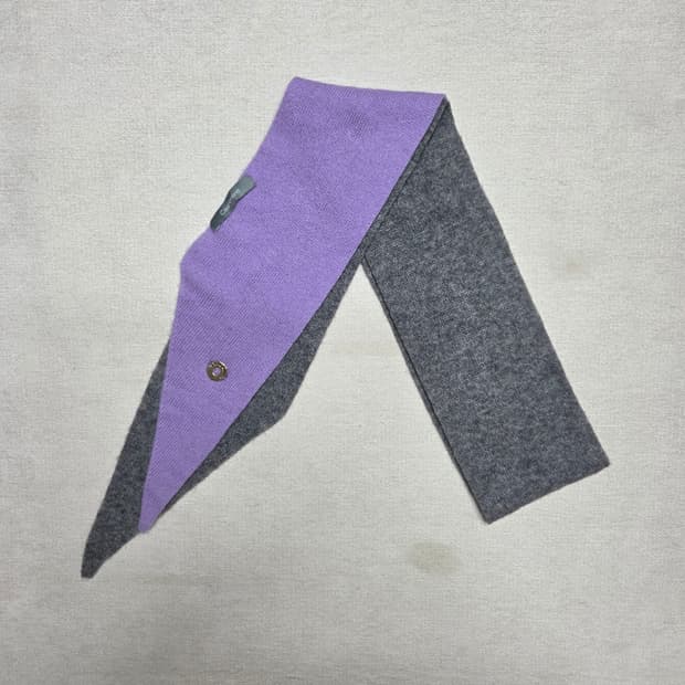 Loro Piana 로로피아나 캐시미어 투톤 미니 머플러