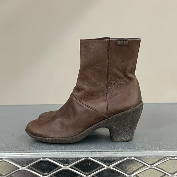 캠퍼 앵클부츠 브라운 38