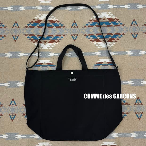 [OS] 꼼데가르송 옴므 나일론 투웨이백 블랙 25SS