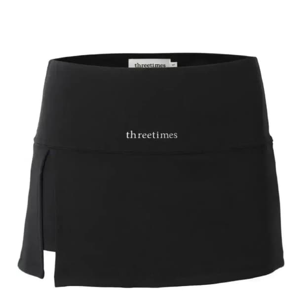 쓰리타임즈 에슬레틱 슬릿스커트 M