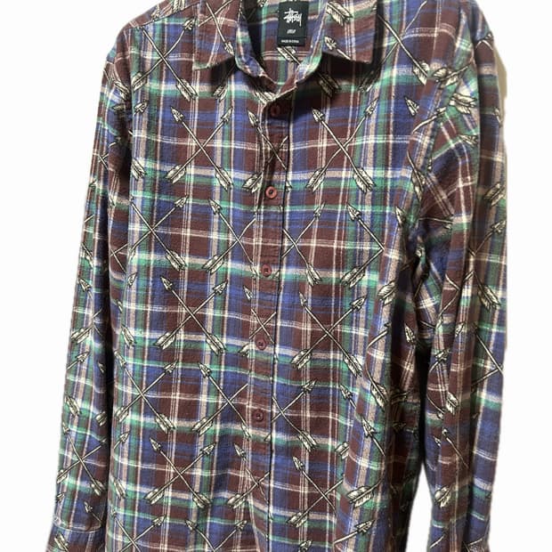 스투시 체크셔츠 L사이즈 