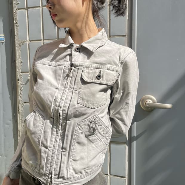 wjk 데님 집업 자켓