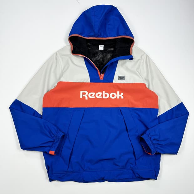 리복 클래식 빅로고 빈티지 우븐 아노락 L