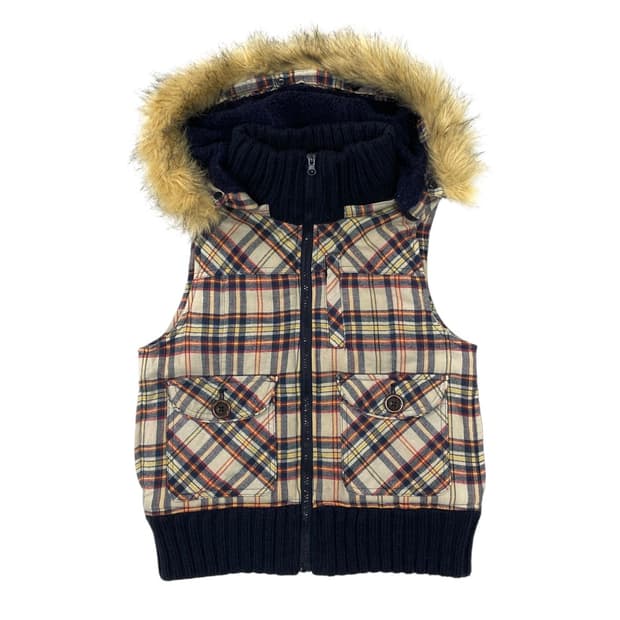 JPN CheCk check vest padding 