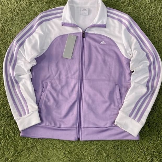 아디다스 희귀 연보라 트랙탑 져지집업 95/M