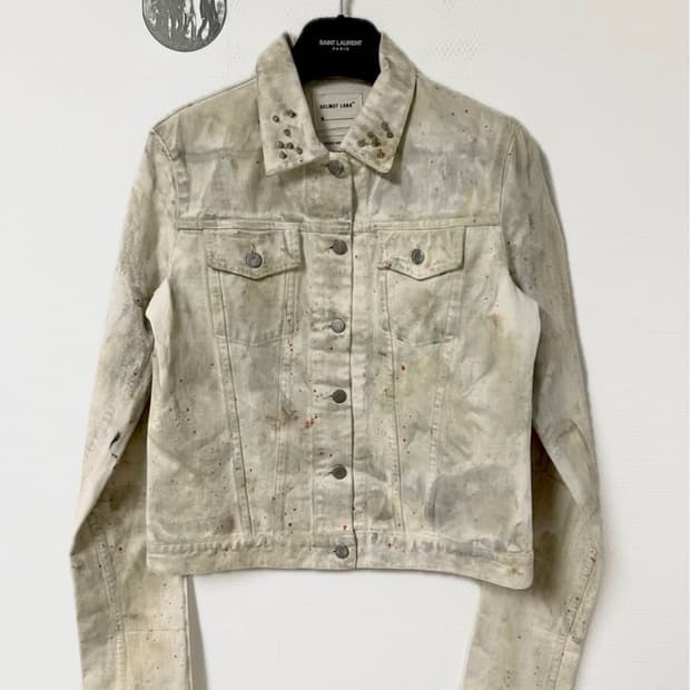 헬무트 랭 1998 오버 슬리브 데님 트러커 (커스텀)