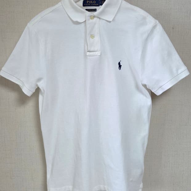 폴로 랄프로렌 화이트 반팔 카라티