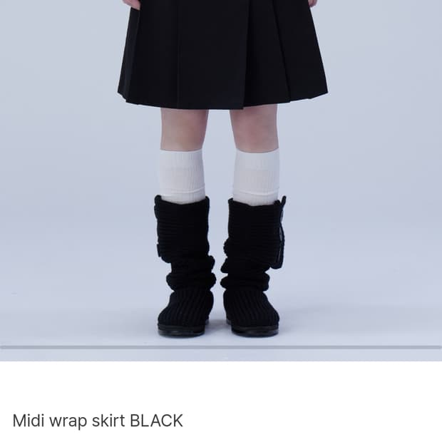 미세키서울 랩스커트 블랙 1사이즈