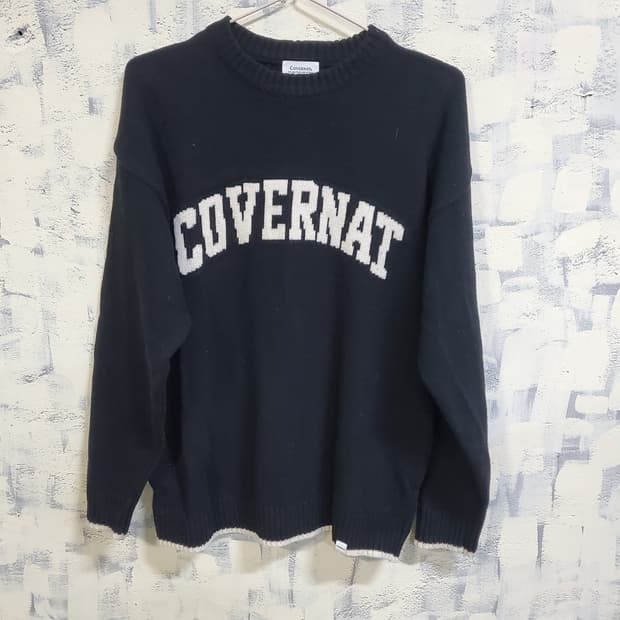 커버낫 빅로고 울 니트 