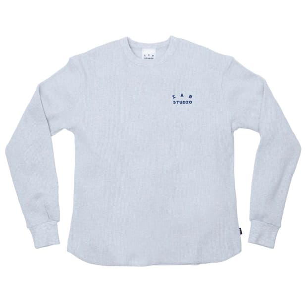 아이앱 스튜디오 와플 롱슬리브 그레이 L-XL