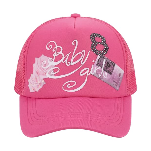 baby girl 8 cap pink