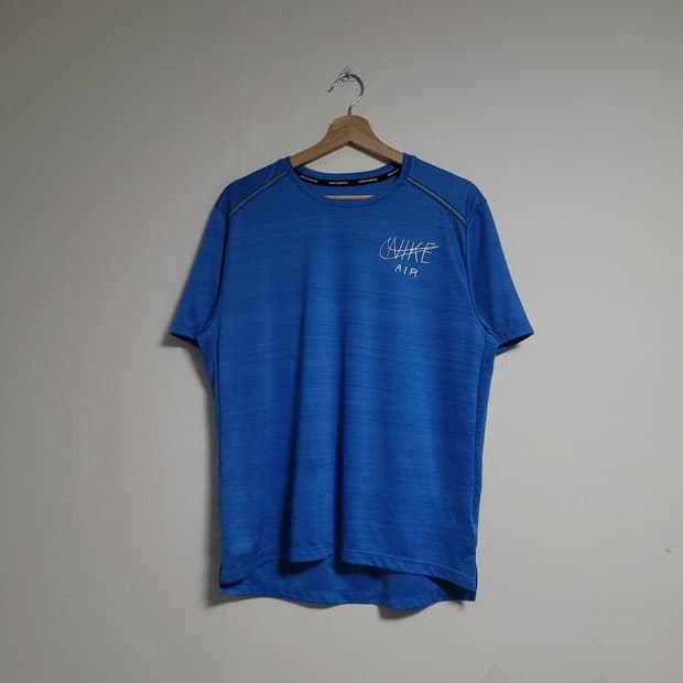 (XL) NIKE 나이키 러닝 드라이핏  에어 반팔 티셔츠 블루