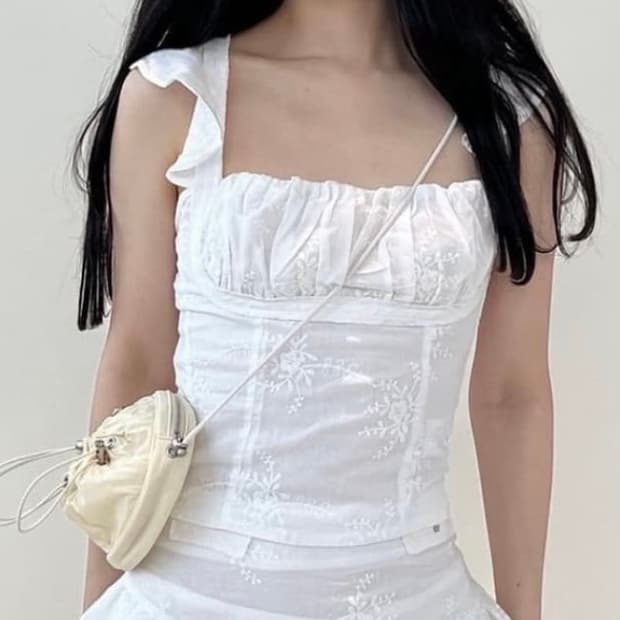글로니 로데오 마이크로 셋업 상의 블라우스