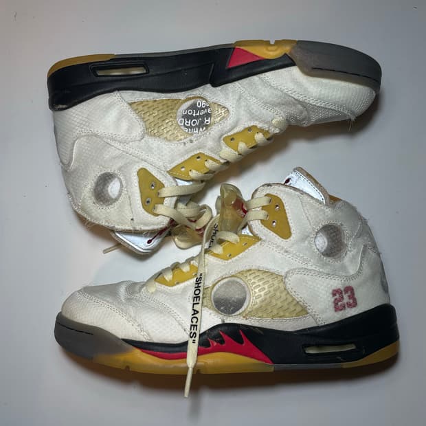 Off-White x Air Jordan 5 “Sail”